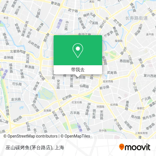 巫山碳烤鱼(茅台路店)地图