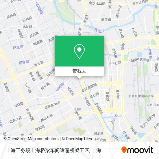 上海工务段上海桥梁车间诸翟桥梁工区地图