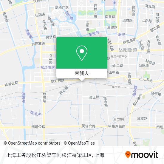 上海工务段松江桥梁车间松江桥梁工区地图