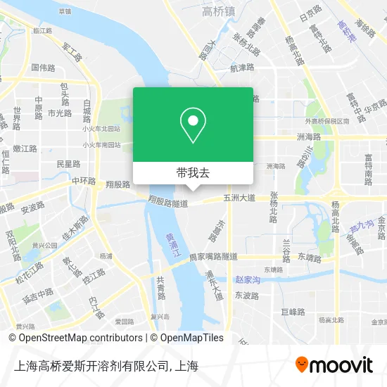上海高桥爱斯开溶剂有限公司地图