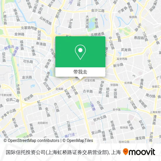 国际信托投资公司(上海虹桥路证券交易营业部)地图