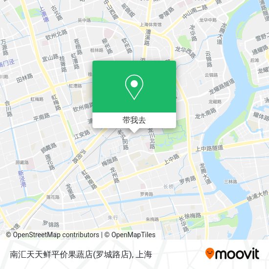 南汇天天鲜平价果蔬店(罗城路店)地图