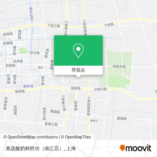 果蔬酸奶鲜炸坊（南汇店）地图
