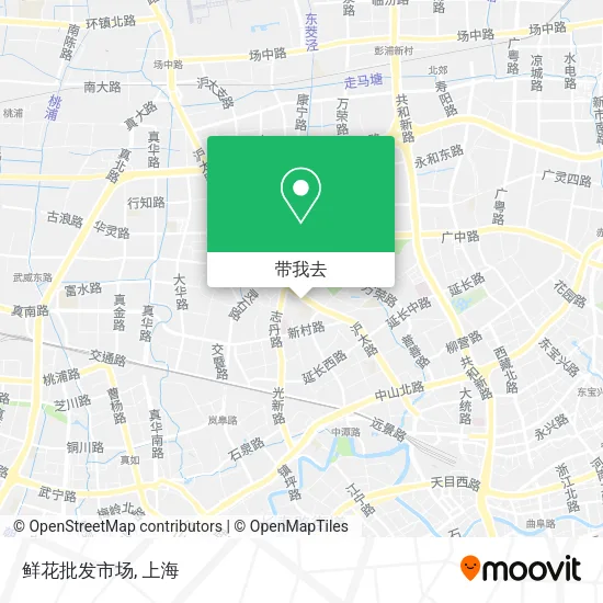 鲜花批发市场地图