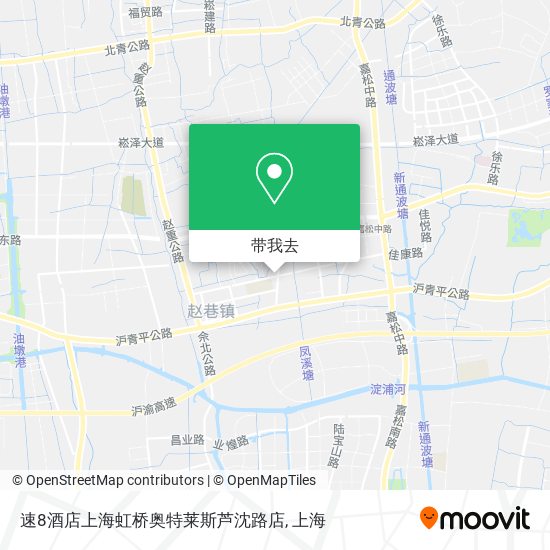 速8酒店上海虹桥奥特莱斯芦沈路店地图