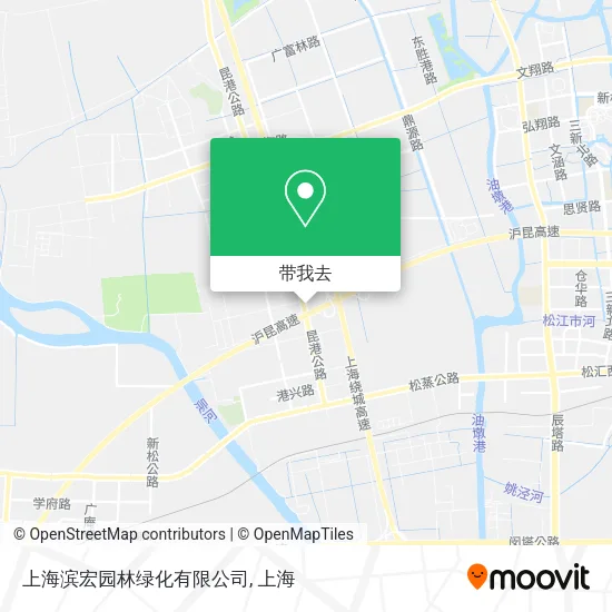 上海滨宏园林绿化有限公司地图