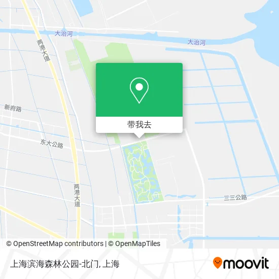 上海滨海森林公园-北门地图