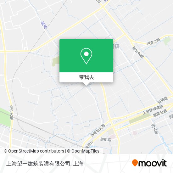 上海望一建筑装潢有限公司地图