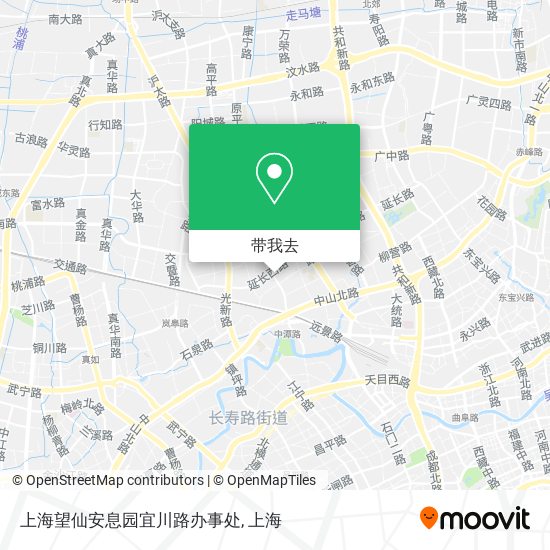 上海望仙安息园宜川路办事处地图