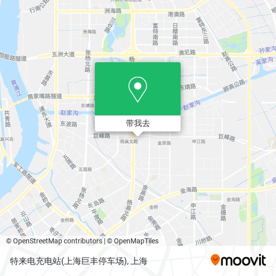特来电充电站(上海巨丰停车场)地图