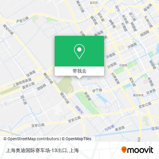 上海奥迪国际赛车场-13出口地图
