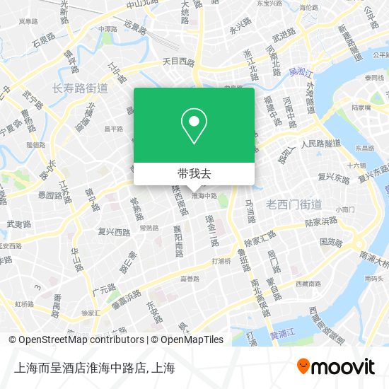 上海而呈酒店淮海中路店地图