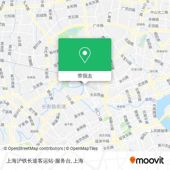 上海沪铁长途客运站-服务台地图