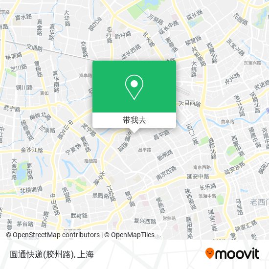 圆通快递(胶州路)地图