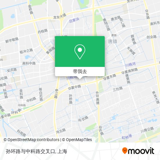 孙环路与中科路交叉口地图