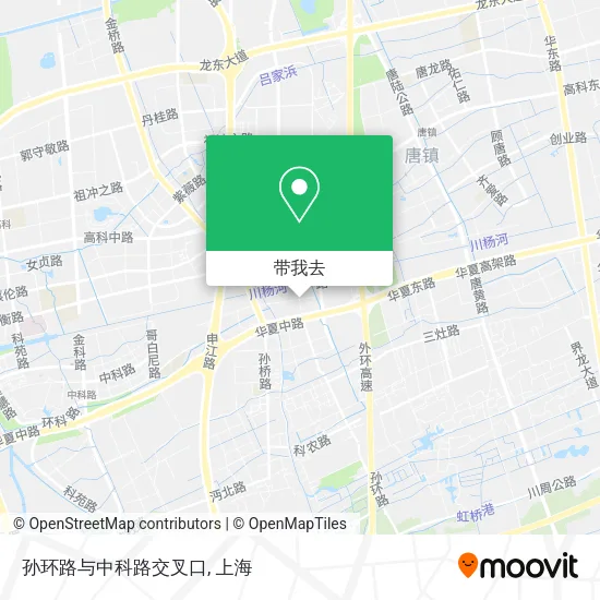 孙环路与中科路交叉口地图