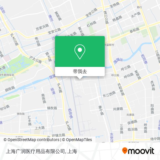 上海广润医疗用品有限公司地图