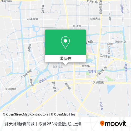 袜天袜地(青浦城中东路258号量贩式)地图