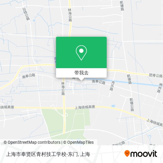 上海市奉贤区青村技工学校-东门地图