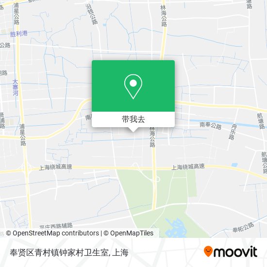 奉贤区青村镇钟家村卫生室地图