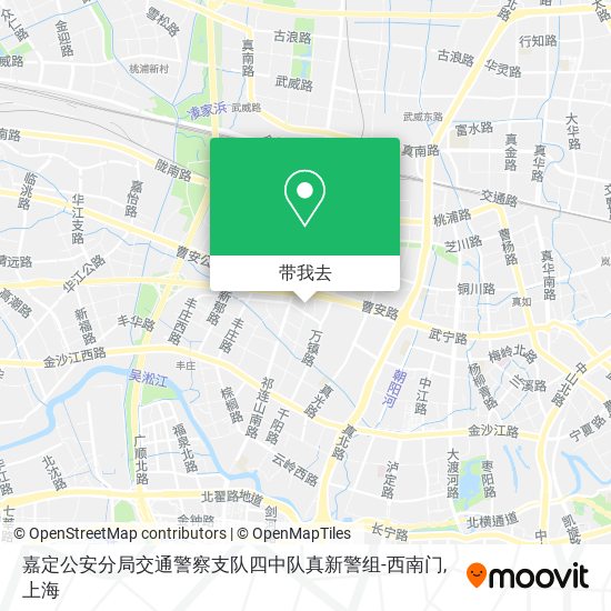 嘉定公安分局交通警察支队四中队真新警组-西南门地图