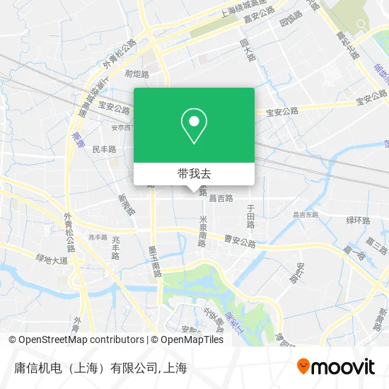 庸信机电（上海）有限公司地图