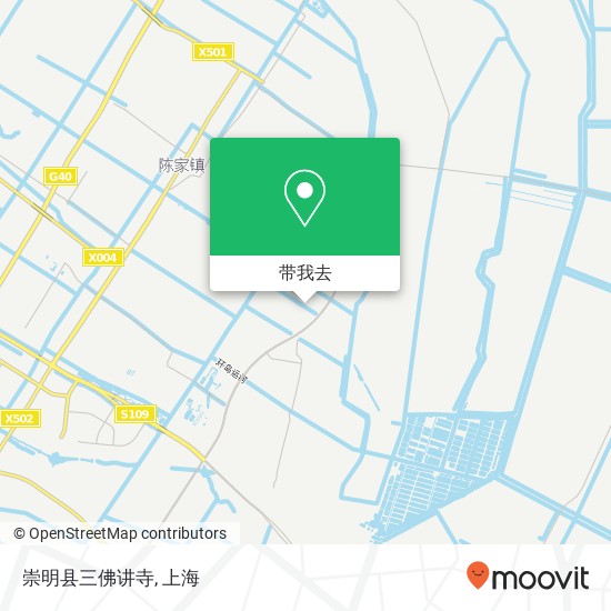 崇明县三佛讲寺地图
