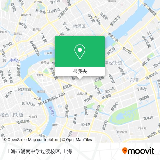 上海市浦南中学过渡校区地图