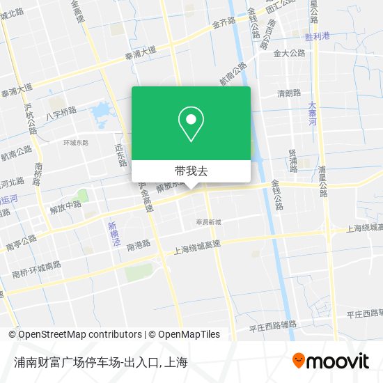 浦南财富广场停车场-出入口地图