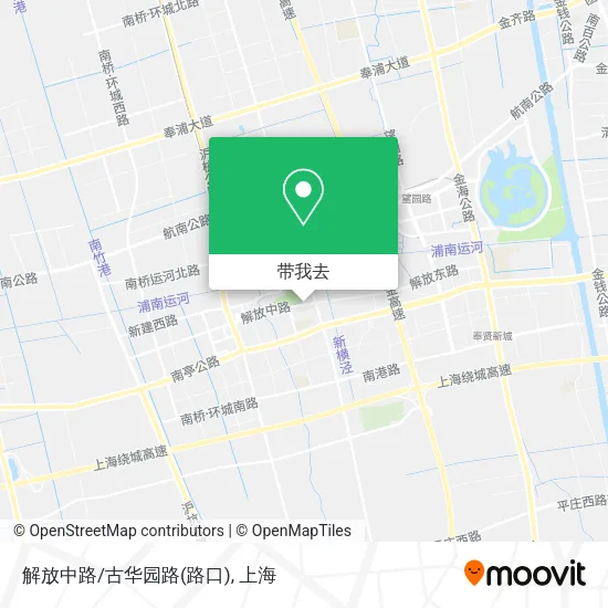 解放中路/古华园路(路口)地图