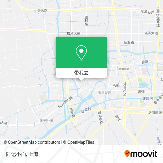陆记小面地图