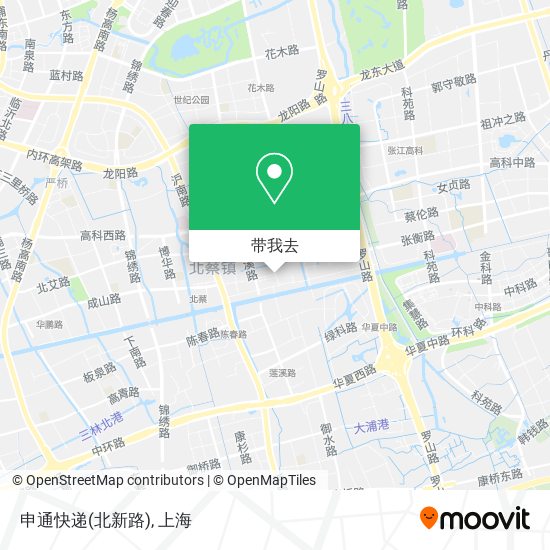 申通快递(北新路)地图