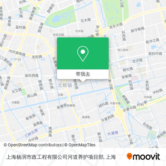 上海杨润市政工程有限公司河道养护项目部地图