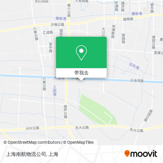 上海南航物流公司地图