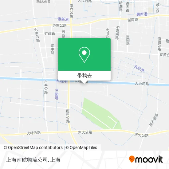 上海南航物流公司地图