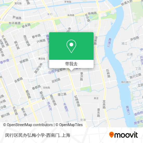 闵行区民办弘梅小学-西南门地图