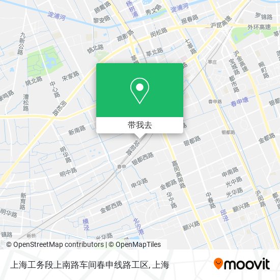 上海工务段上南路车间春申线路工区地图