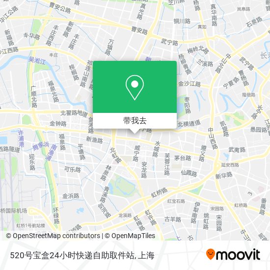 520号宝盒24小时快递自助取件站地图
