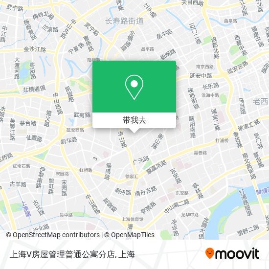 上海V房屋管理普通公寓分店地图