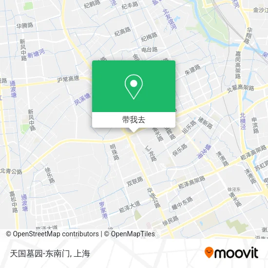天国墓园-东南门地图