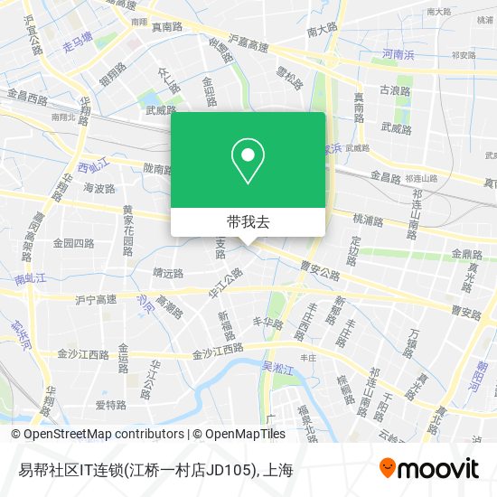 易帮社区IT连锁(江桥一村店JD105)地图