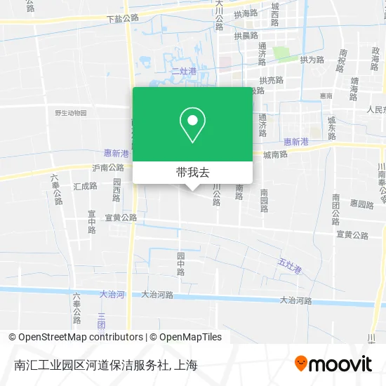 南汇工业园区河道保洁服务社地图
