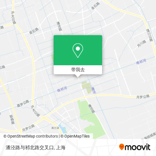 潘泾路与祁北路交叉口地图