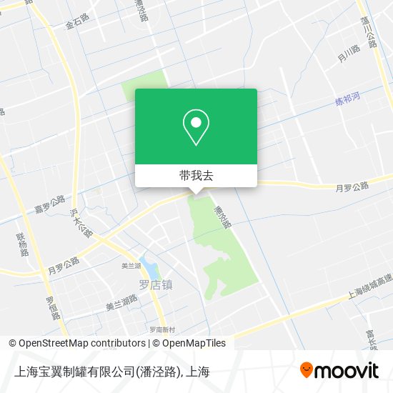 上海宝翼制罐有限公司(潘泾路)地图