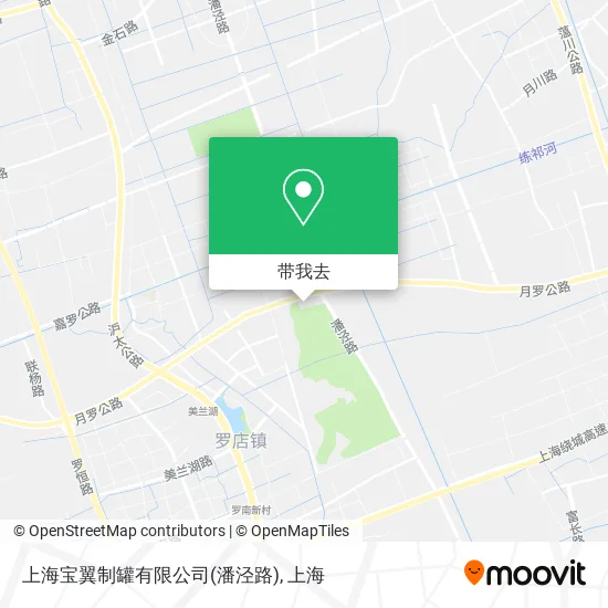 上海宝翼制罐有限公司(潘泾路)地图