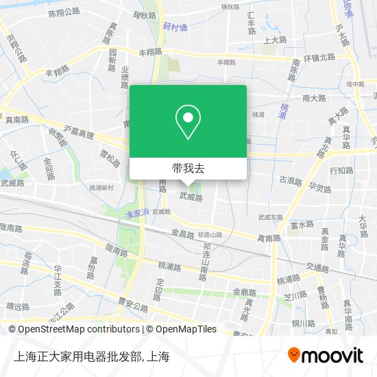 上海正大家用电器批发部地图