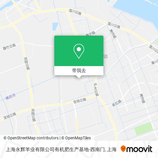 上海永辉羊业有限公司有机肥生产基地-西南门地图