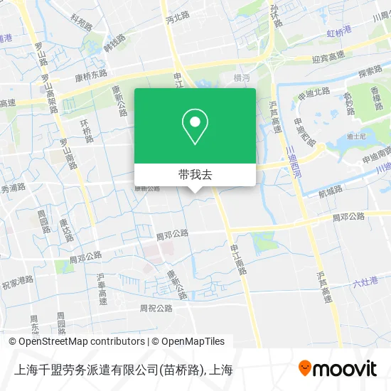 上海千盟劳务派遣有限公司(苗桥路)地图