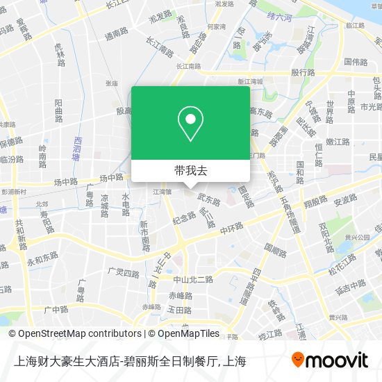 上海财大豪生大酒店-碧丽斯全日制餐厅地图