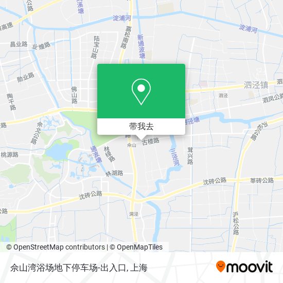 佘山湾浴场地下停车场-出入口地图